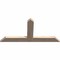 Ekena Millwork Portland Smooth Timber Gable Bracket, Douglas Fir, 36"W x 18"H x 1 1/2"D x 3 1/2"F, 12/12 Pitch GBW036X18X0204POR00SDF - alternate 5